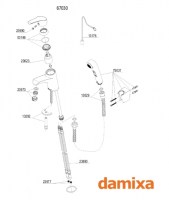 MONOMANDO LAVABO-BIDE ROWAN DAMIXA